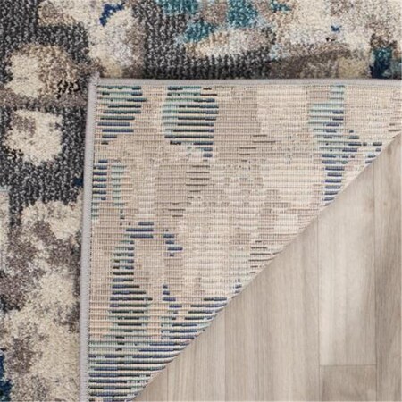 Safavieh 6 ft.-7 in. x 9 ft.-2 in. Monaco Power Loomed Medium Rectangle Area Rug Grey & Light Blue MNC225E-6